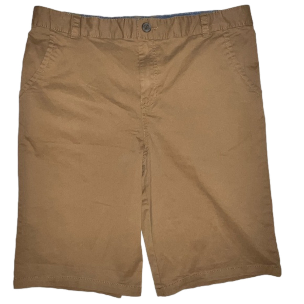 Boys Cat and Jack flat front shorts size 18 tan